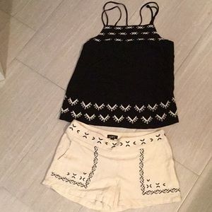 Top and shorts set